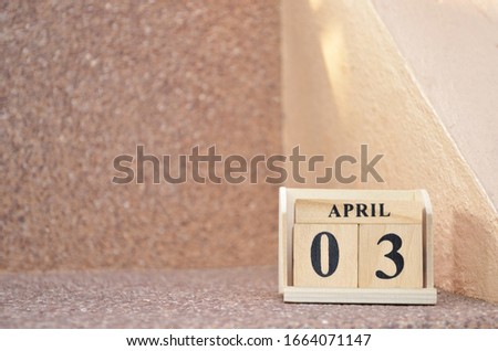 April 3, Empty gravel background. 