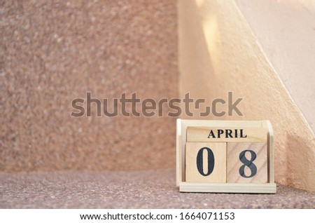 April 8, Empty gravel background. 