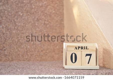 April 7, Empty gravel background. 