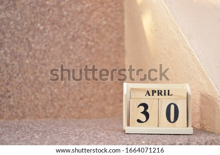 April 30, Empty gravel background. 