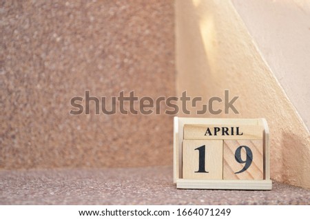 April 19, Empty gravel background. 