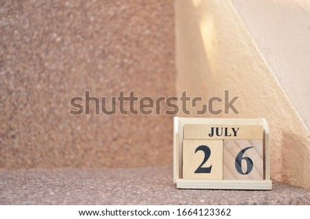 July 26, Empty gravel background. 