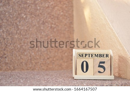 September 5, Empty gravel background. 