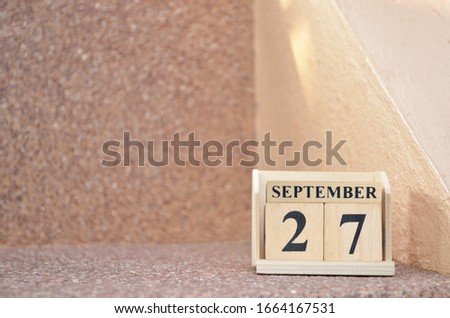 September 27, Empty gravel background. 