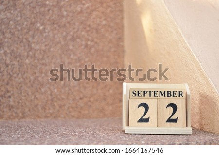 September 22, Empty gravel background. 