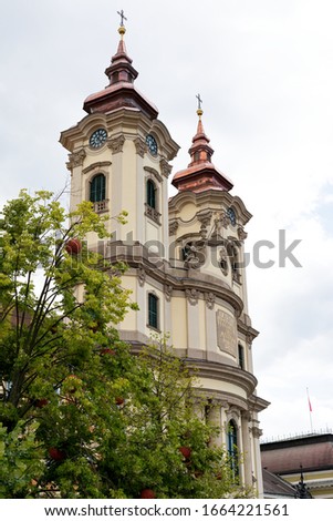 Picture of the famous Church of Anthony of Padua, in Eger, Hungary

