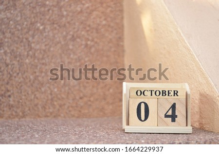October 4, Empty gravel background. 