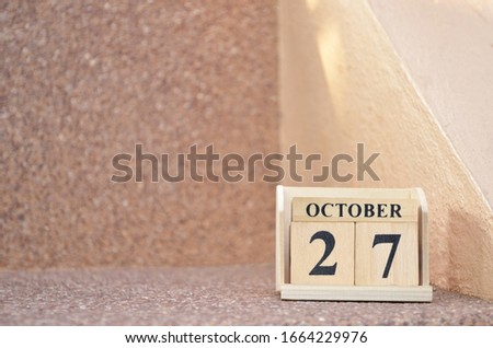 October 27, Empty gravel background. 