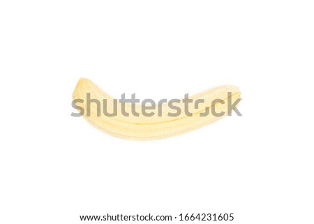 Healthy food. Raw banana without peel. high quality picture.