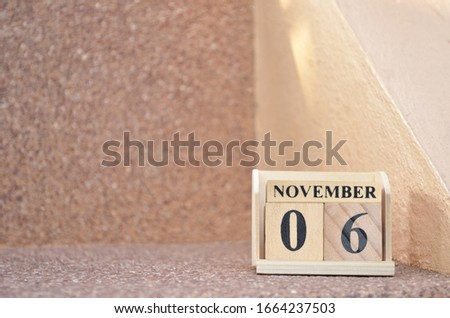 November 6, Empty gravel background. 