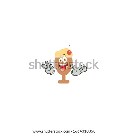 milkshake cartoon characters design with expression. you can use for stickers, pins, mascot or patches