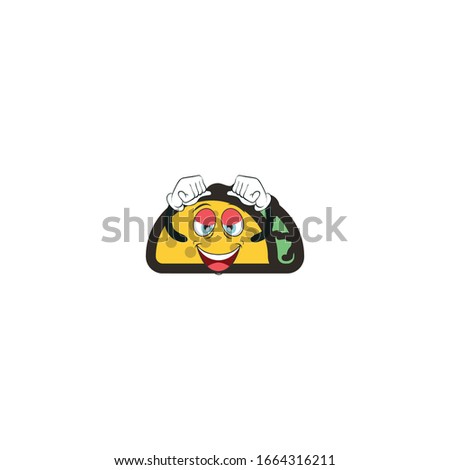 taco cartoon characters design with expression. you can use for stickers, pins, mascot or patches