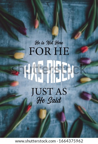 
picture of flower quote Easter background