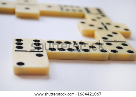board logic game dominoes for the company with family and friends. for banners flyers advertising labels and splash screens