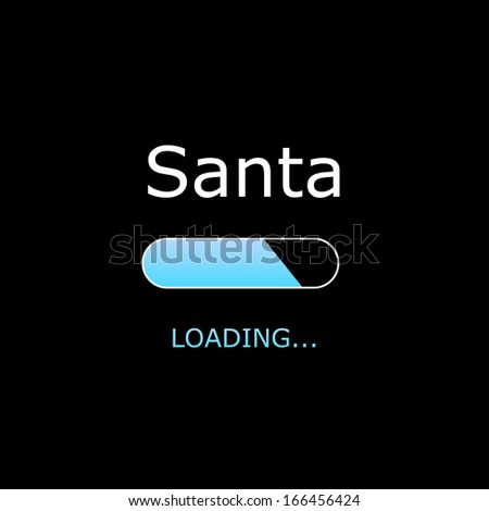 Loading Santa Illustration