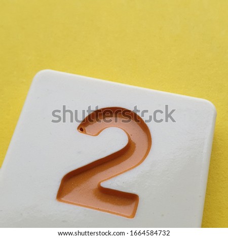 colorful number cubes on the table