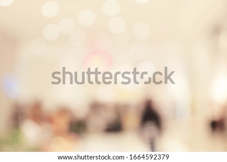 Blurred image of shopping mall background