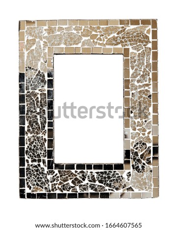 Glass frame isolated with clipping path included