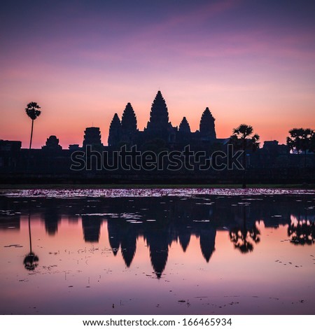Angkor Wat, photo taken at sunrise 