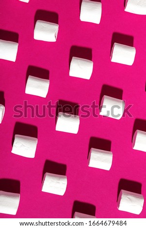 Marshmallows on a colored background. Marshmallow pattern 