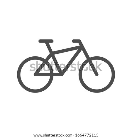 Bike. Flat icon. Vector illustration