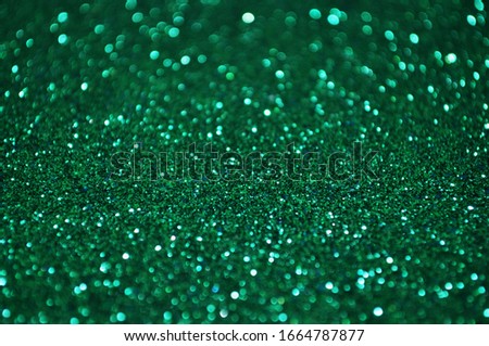 Dark Green Abstract Background with Bokeh Effect