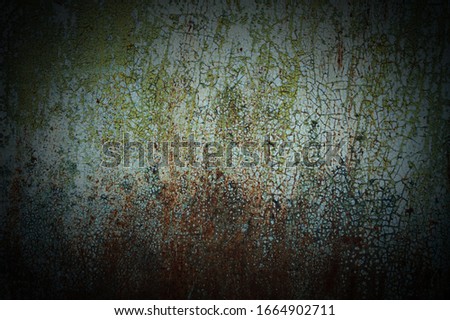 Rusty metal vignettes. Background for design