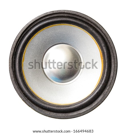 speaker diaphragm cone isolated on white