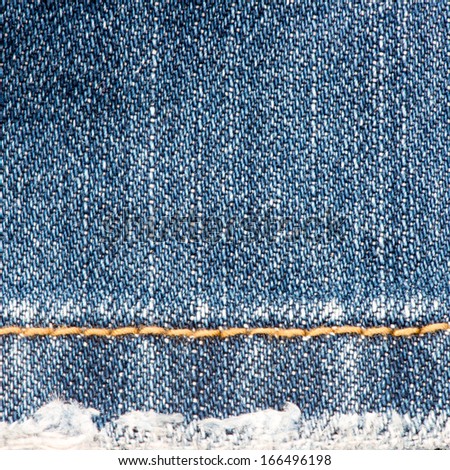 Dark blue denim jeans background texture of cotton