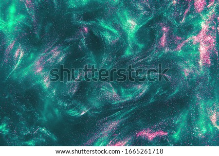 mint and pink glitter shimmering magic bokeh background