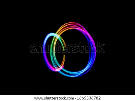 time-lapse photography of  circle rainbow light