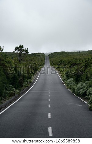 View of the road in the moutains. Photo of the road