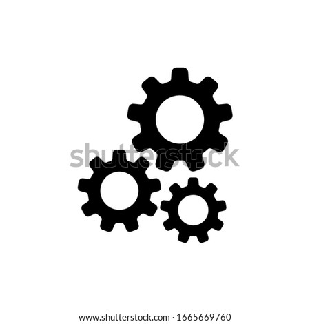 Gear, cog, settings icon vector illustration Royalty-Free Stock Photo #1665669760