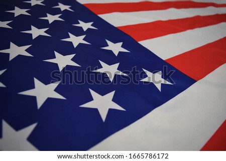 American (USA) flag banner design