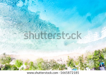 Seychelles beach Mahé Mahe island sea copyspace vacation ocean drone view aerial photo photography