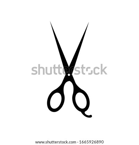 Scissors vector. Flat illustration of scissors vector icon for web design