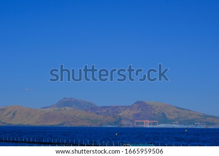 A view of the mountains in subic bay port