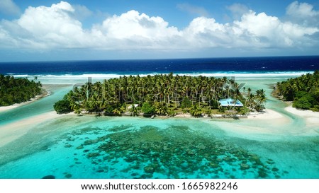 Bikendrik island resort in Majuro, Marshall islands Royalty-Free Stock Photo #1665982246