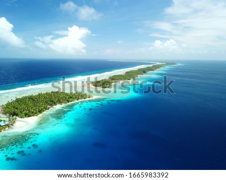 Bikendrik island resort in Majuro, Marshall islands Royalty-Free Stock Photo #1665983392