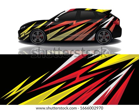 City Car Wrapping Decal Design