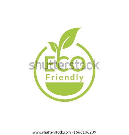 Healthy natural product label logo design Royalty-Free Stock Photo #1666106209