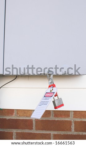 Lockout Tagout Royalty-Free Stock Photo #16661563