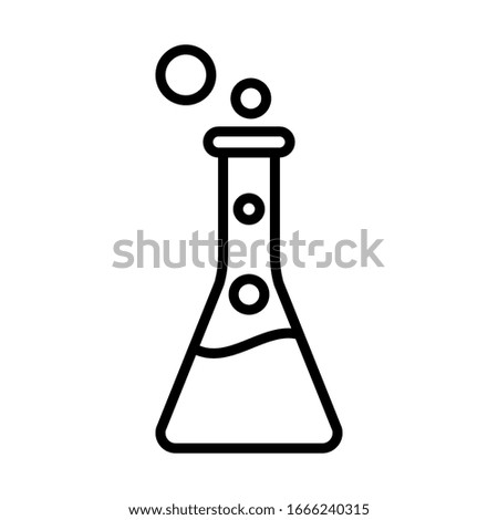 Flask icon vector sign and symbols on trendy design