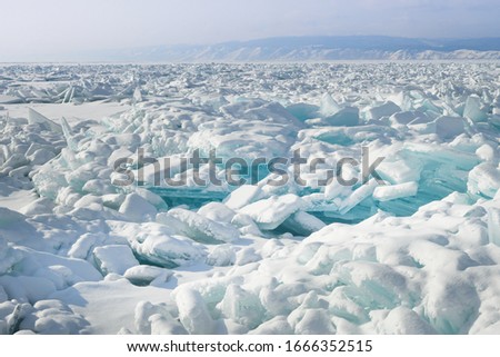 Snow and Ice Baikal Winter Wonderland