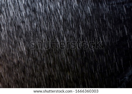 abstract rain texture background. background rain in night light