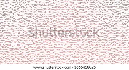 Dark Red vector background with curves. Abstract illustration with bandy gradient lines. Pattern for business booklets, leaflets