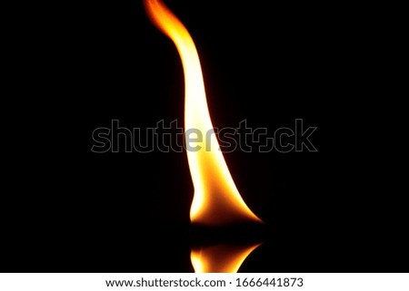 Blurred illustration of burning fire flame. blaze fire flame texture on black background