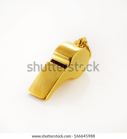 whistle on a white background