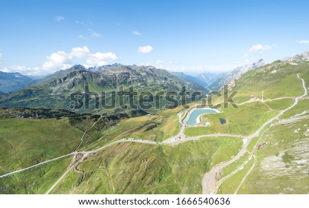 Idyllic summer landscape in the austrian Alps, Saint, Anton, Tyrol