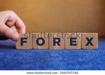 FOREX word made with building blocks.